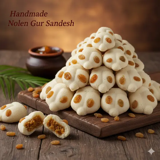 Handmade Nolen Gur Sandesh