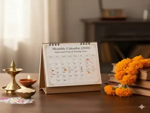 Monthly Bengali Calendar (2026) – Important Puja and Fasting Days