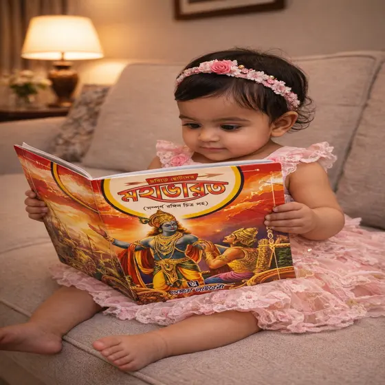 Chobite Chotoder Mahabharata | Fully Illustrated Bengali Mahabharata for Kids