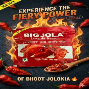 Bigjola King Chilli Pickle | Bhoot Jolokia Pickle | Extreme Naga Heat