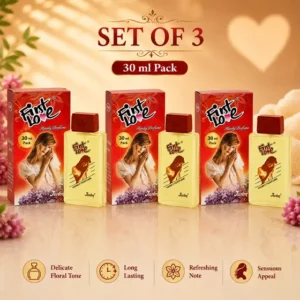 FIRST LOVE Hanky Body Perfume - Pack of 3 , 90ML | Perfume For Couple