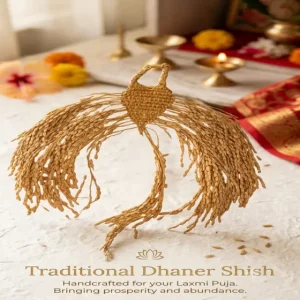 Laxmi Puja Dhaner Shish – Sacred Paddy Stalks for Prosperity and Traditional Worship