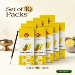 Premium Dhoop Sticks – Pineapple Fragrance | Pack of 10