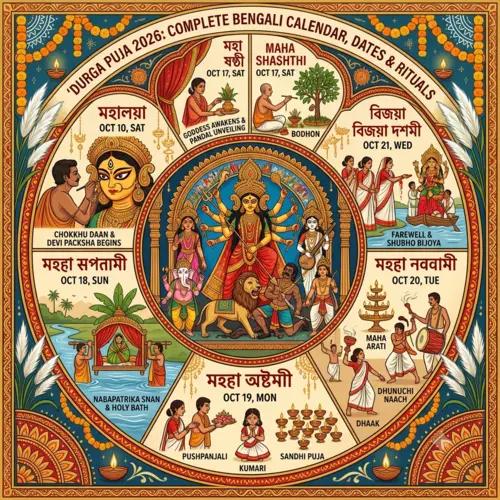 Durga Puja 2026: Complete Bengali Calendar, Dates & Rituals
