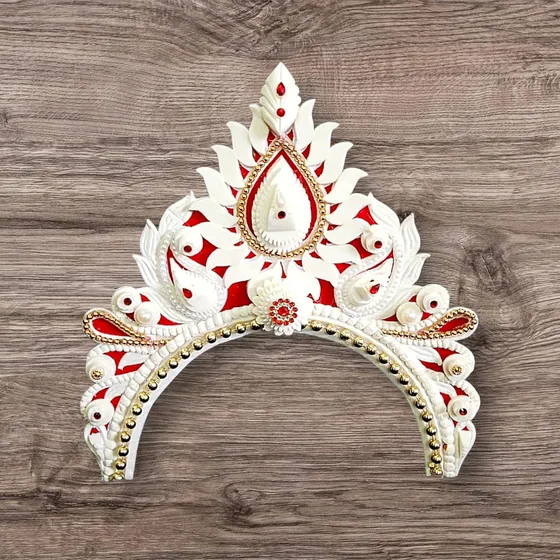 White Wedding Solar Biyer Mukut