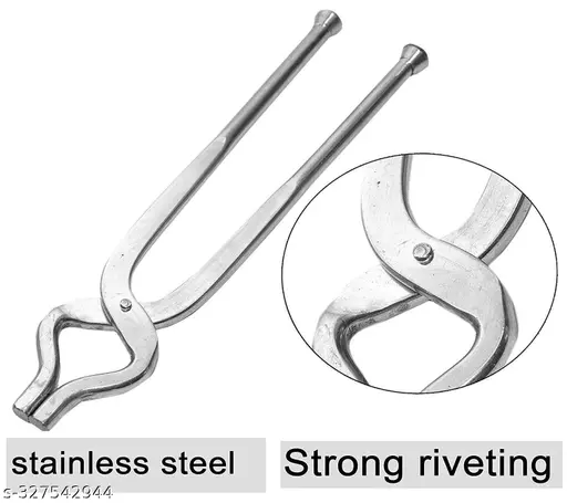 Stainless Steel Pakkad, Sansi, Tong, Kitchen Tool pincer, Chimta, Sarashi