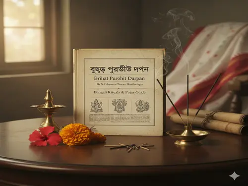 Brihat Purohit Darpan Book by Sri Shyama Charan Bhattacharya | Bengali Rituals & Pujas Guide